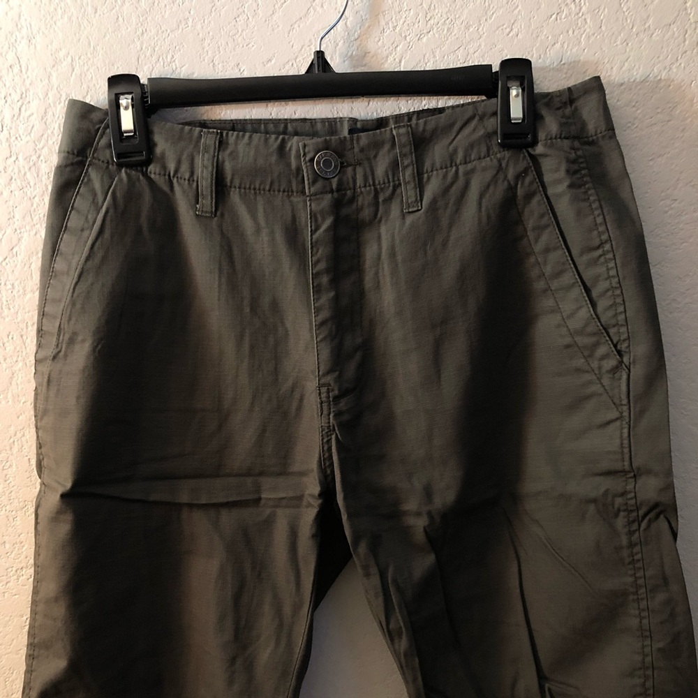 Thin flat front shorts